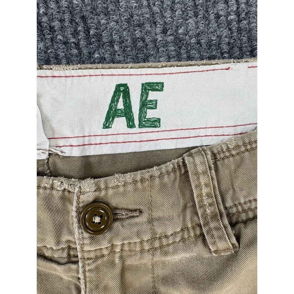 Y2K Vintage American Eagle Cargo Shorts Mens 32 Skater Distressed Utility Indie